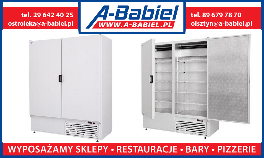Szafa-chlodnicza Rapa Sch-z 1600 oklejane drzwi Logo A-Babiel Olsztyn Szafa-chlodnicza Rapa Sch-z 1600 oklejane drzwi Logo A-Babiel Olsztyn